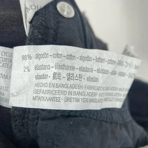 Zara Z1975 Asymmetric Hem Black Jeans Size 8 Released Hem Distressed Denim Raw - Picture 12 of 15